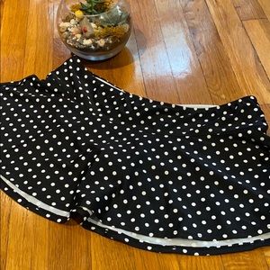 Black and white polka dot bathing suit bottoms